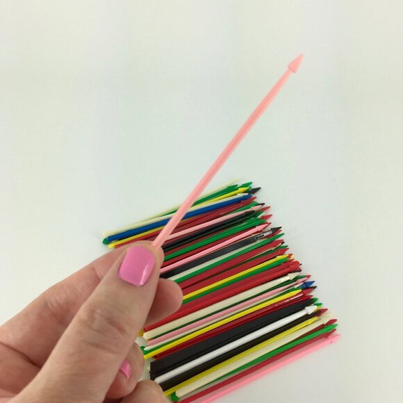 VINTAGE MCM SWIZZLE STICKS + ZOO PIKS COCKTAIL ANIMALS . LOT OF 152 . KITSCH BAR - Picture 11 of 16